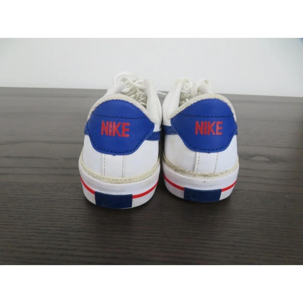 Nike Court Legacy GS Shoes Youth 6Y White Blue Casual Sneakers DA5380-107